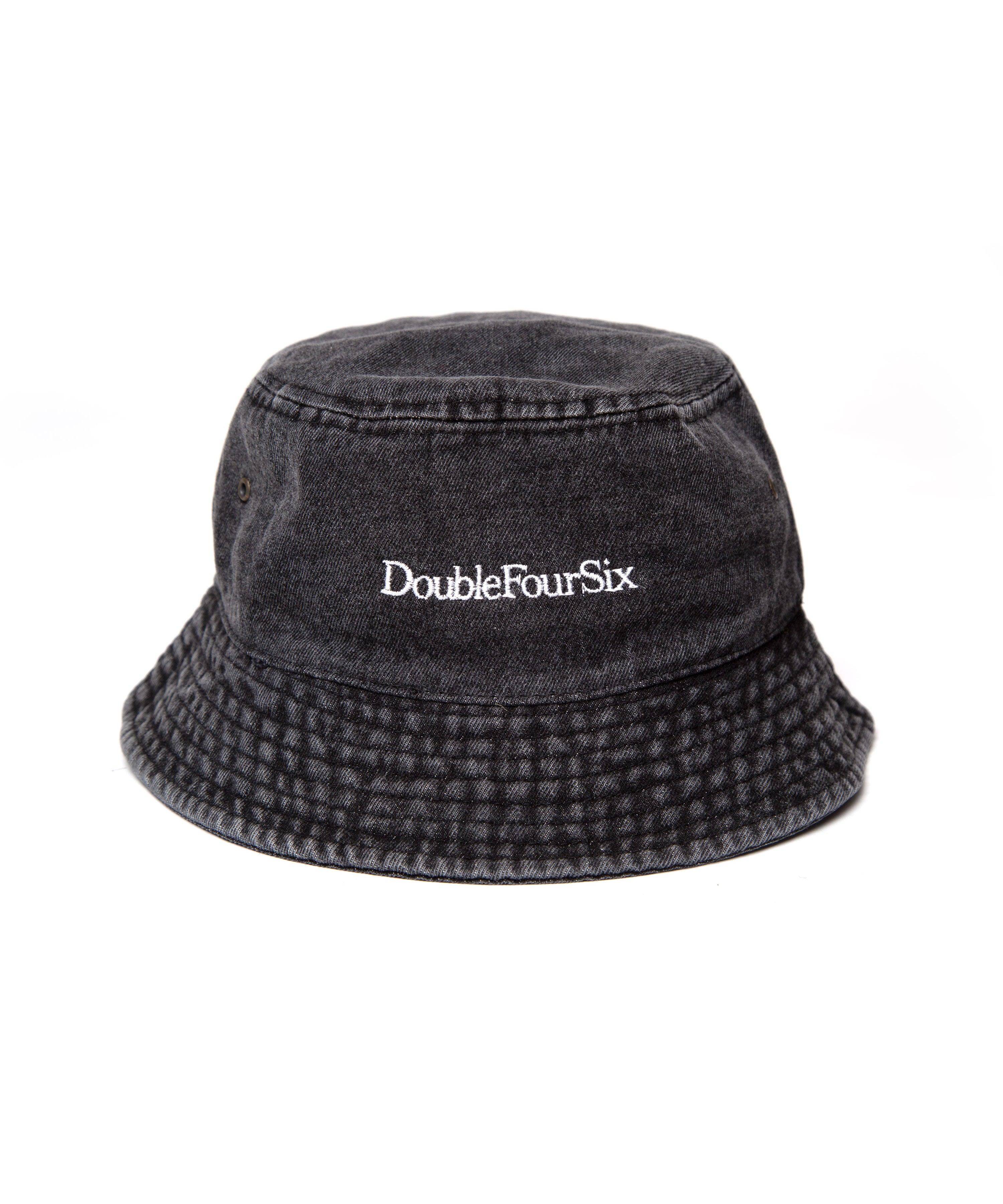 数量限定商品】DOUBLE FOUR SIX Cursive Logo Denim Bucket Hat – 446 