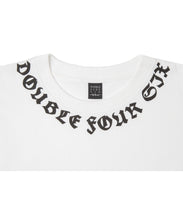 画像をギャラリービューアに読み込む, DOUBLE FOUR SIX-Neckline Logo T-Shirt White
