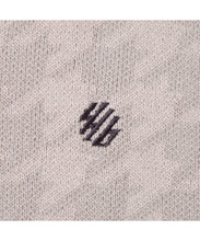 画像をギャラリービューアに読み込む, 446-Houndstooth Pattern Knit Pullover Chidori Greige
