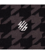 画像をギャラリービューアに読み込む, 446- Houndstooth Pattern Knit Cardigan Chidori Black
