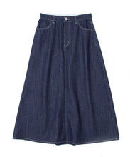 画像をギャラリービューアに読み込む, DOUBLE FOUR SIX-Logo Belt Denim Skirt
