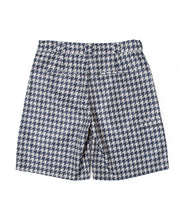 画像をギャラリービューアに読み込む, DOUBLE FOUR SIX-  Houndstooth Pattern Back Logo Pants Chidori Navy
