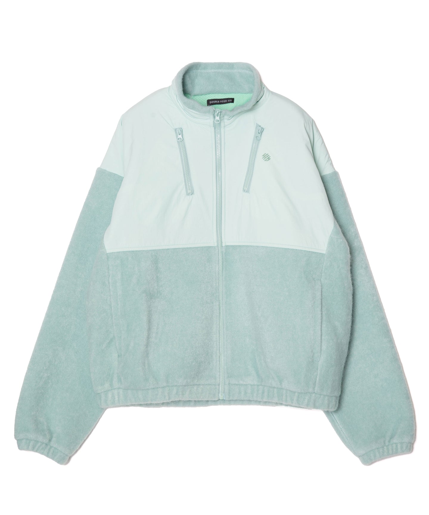 446- Zip Up Docking Blouson Mint Green