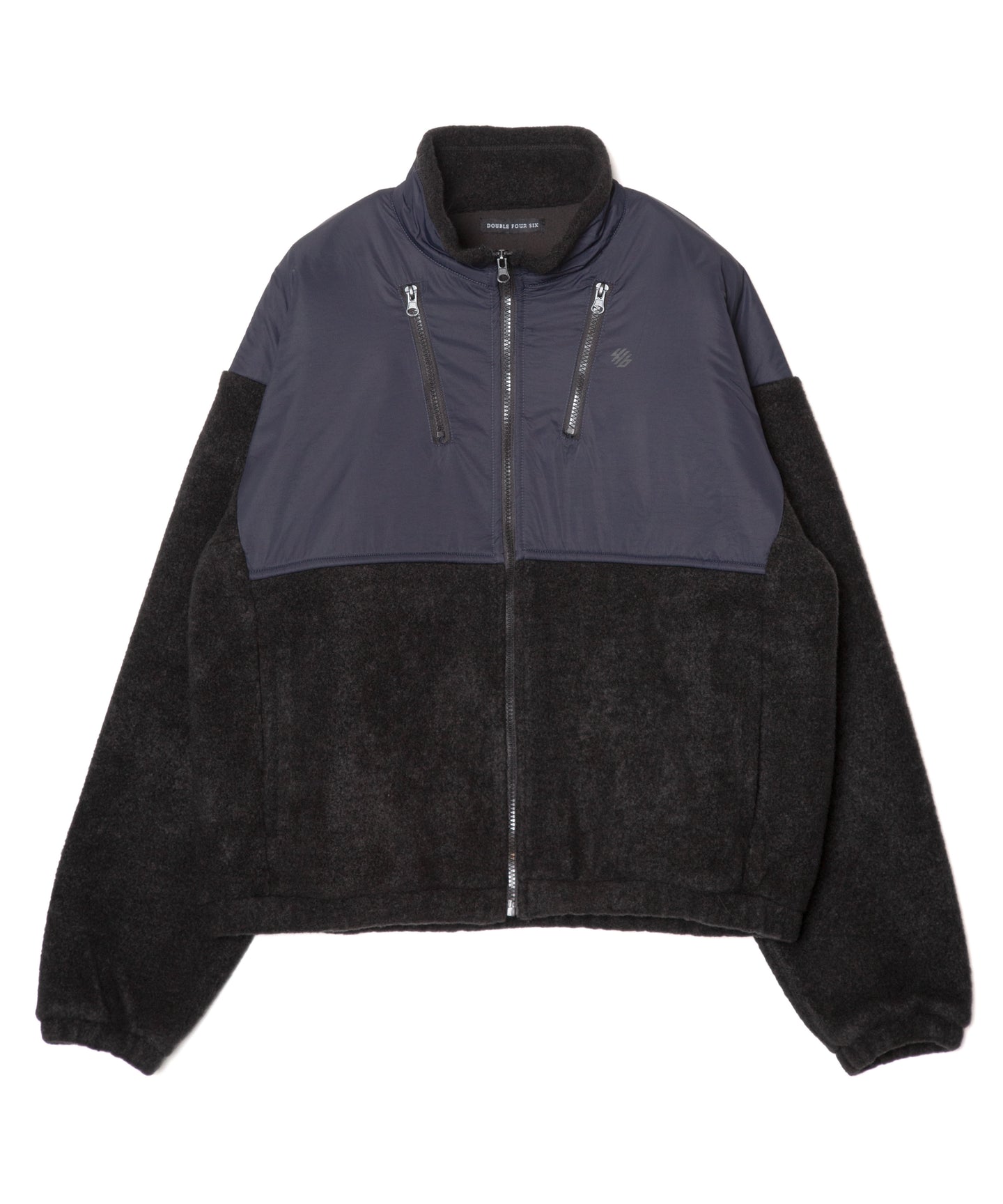 446- Zip Up Docking Blouson Black