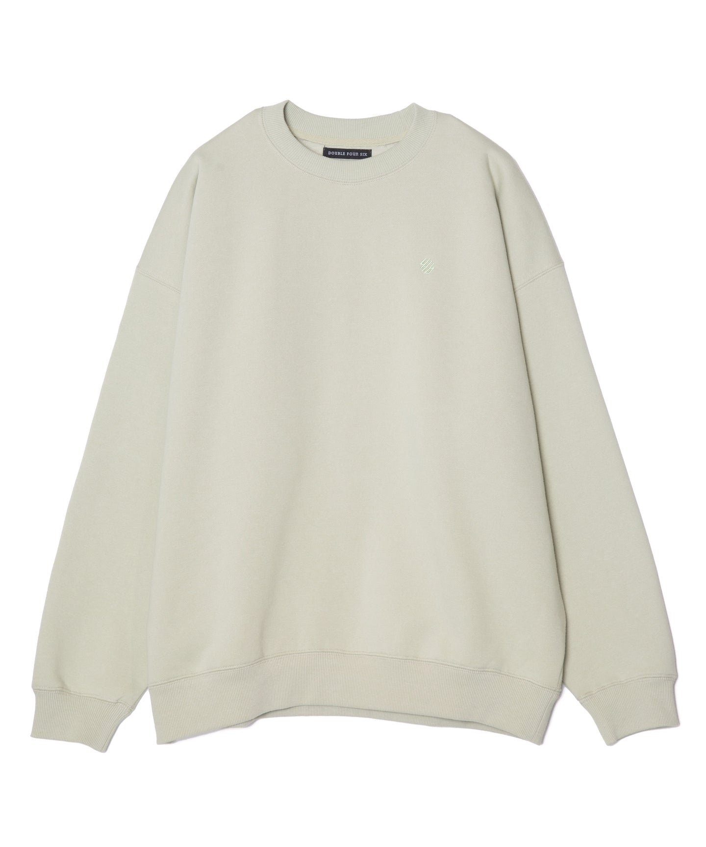 446-Oversize Back Camel Long Sleeve Sweatshirts Pistachio