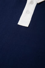 画像をギャラリービューアに読み込む, DOUBLE FOUR SIX- Long Sleeve Polo Shirt Navy
