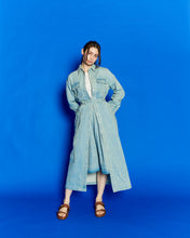 画像をギャラリービューアに読み込む, Denim Shirt Dress	Blue Denim
