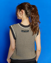 画像をギャラリービューアに読み込む, DOUBLE FOUR SIX-Checked Knit Vest Gray Check
