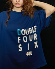 画像をギャラリービューアに読み込む, DOUBLE FOUR SIX-Stitch Logo T-shirt Navy
