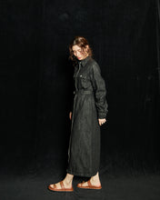 画像をギャラリービューアに読み込む, Denim Shirt Dress	Black Denim
