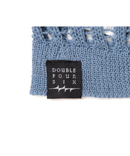画像をギャラリービューアに読み込む, Crochet Knit Poloshirt Blue
