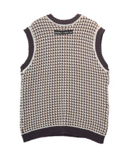 画像をギャラリービューアに読み込む, DOUBLE FOUR SIX-Checked Knit Vest Gray Check
