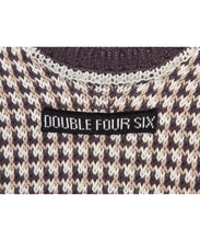 画像をギャラリービューアに読み込む, DOUBLE FOUR SIX-Checked Knit Vest Gray Check
