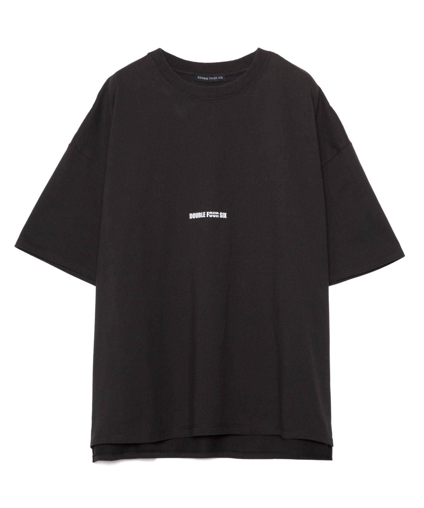 DOUBLE FOUR SIX-Front Logo T-shirt Black