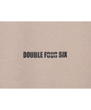 画像をギャラリービューアに読み込む, DOUBLE FOUR SIX-Front Logo T-shirt Greige
