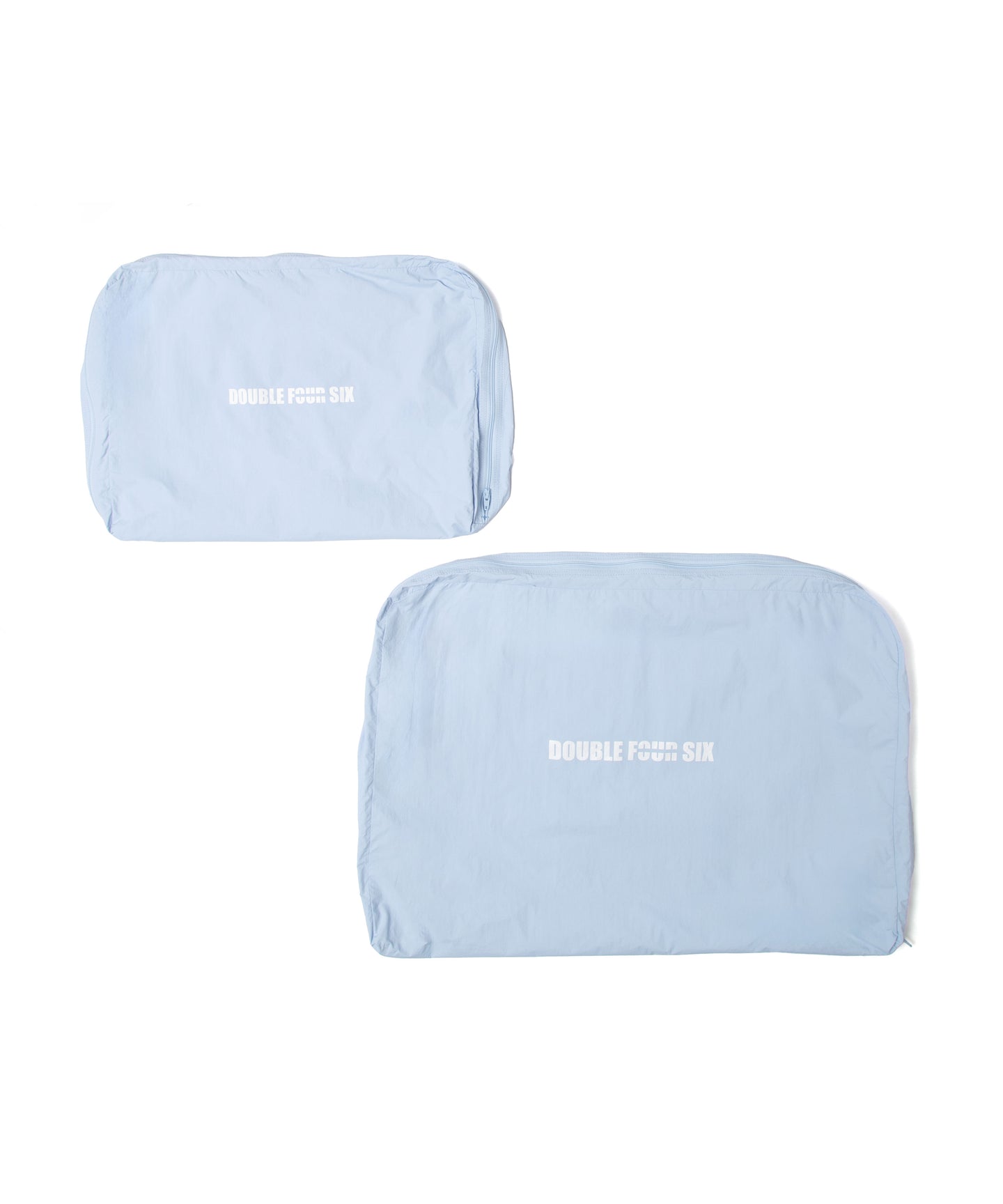 DOUBLE FOUR SIX-Nylon Travel Pouch Blue