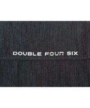 画像をギャラリービューアに読み込む, DOUBLE FOUR SIX-Open Collar Denim Shirt Black
