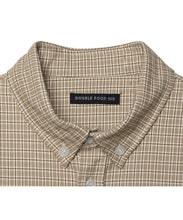 画像をギャラリービューアに読み込む, DOUBLE FOUR SIX- Front Logo Checked Shirt	 Greige check
