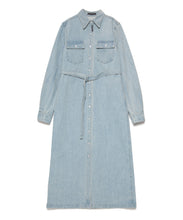 画像をギャラリービューアに読み込む, Denim Shirt Dress	Blue Denim
