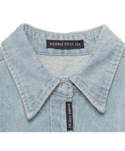 画像をギャラリービューアに読み込む, Denim Shirt Dress	Blue Denim
