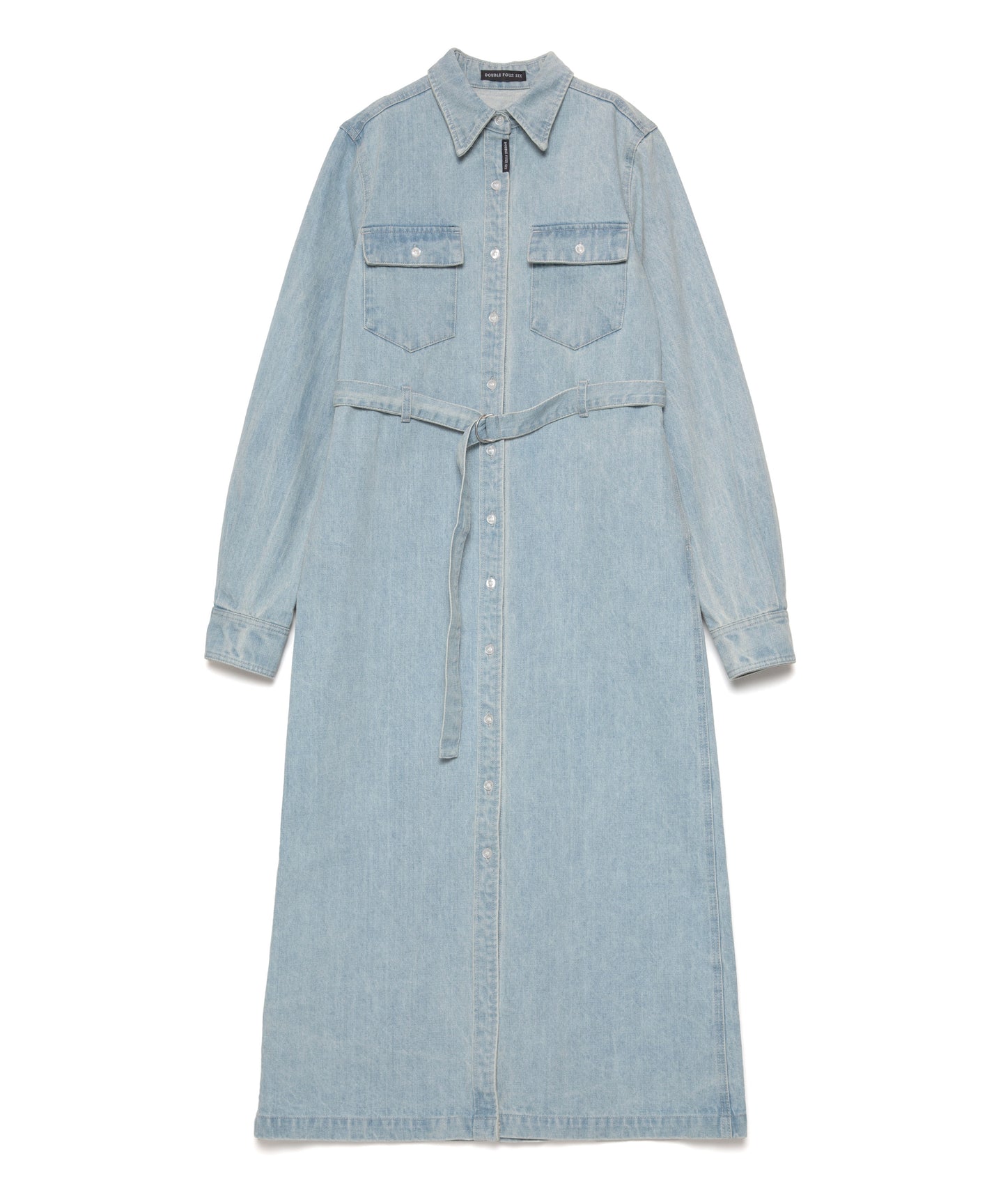 Denim Shirt Dress	Blue Denim