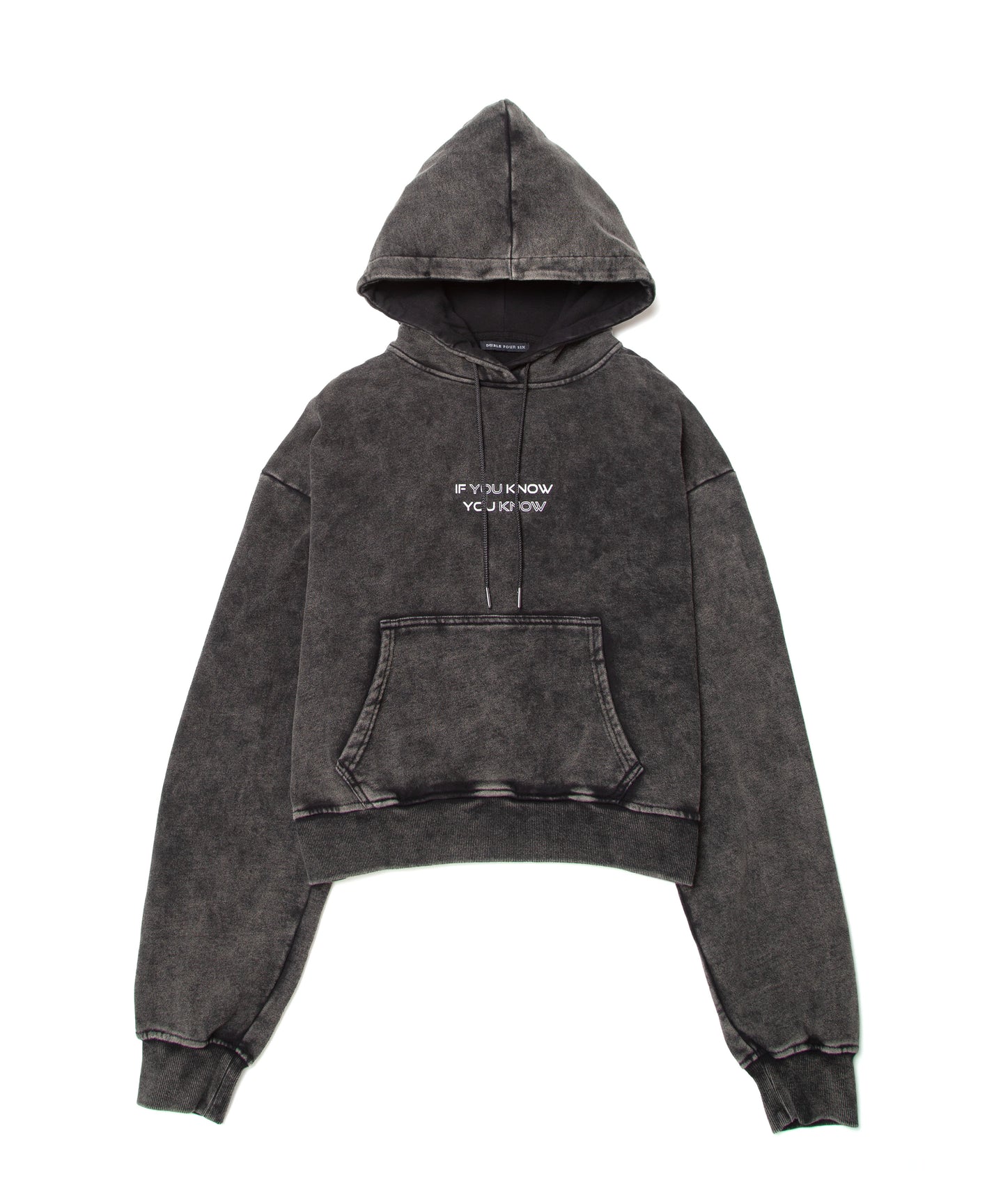 Message Print Foodie Black Wash