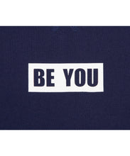 画像をギャラリービューアに読み込む, Message Print T-shirt Navy
