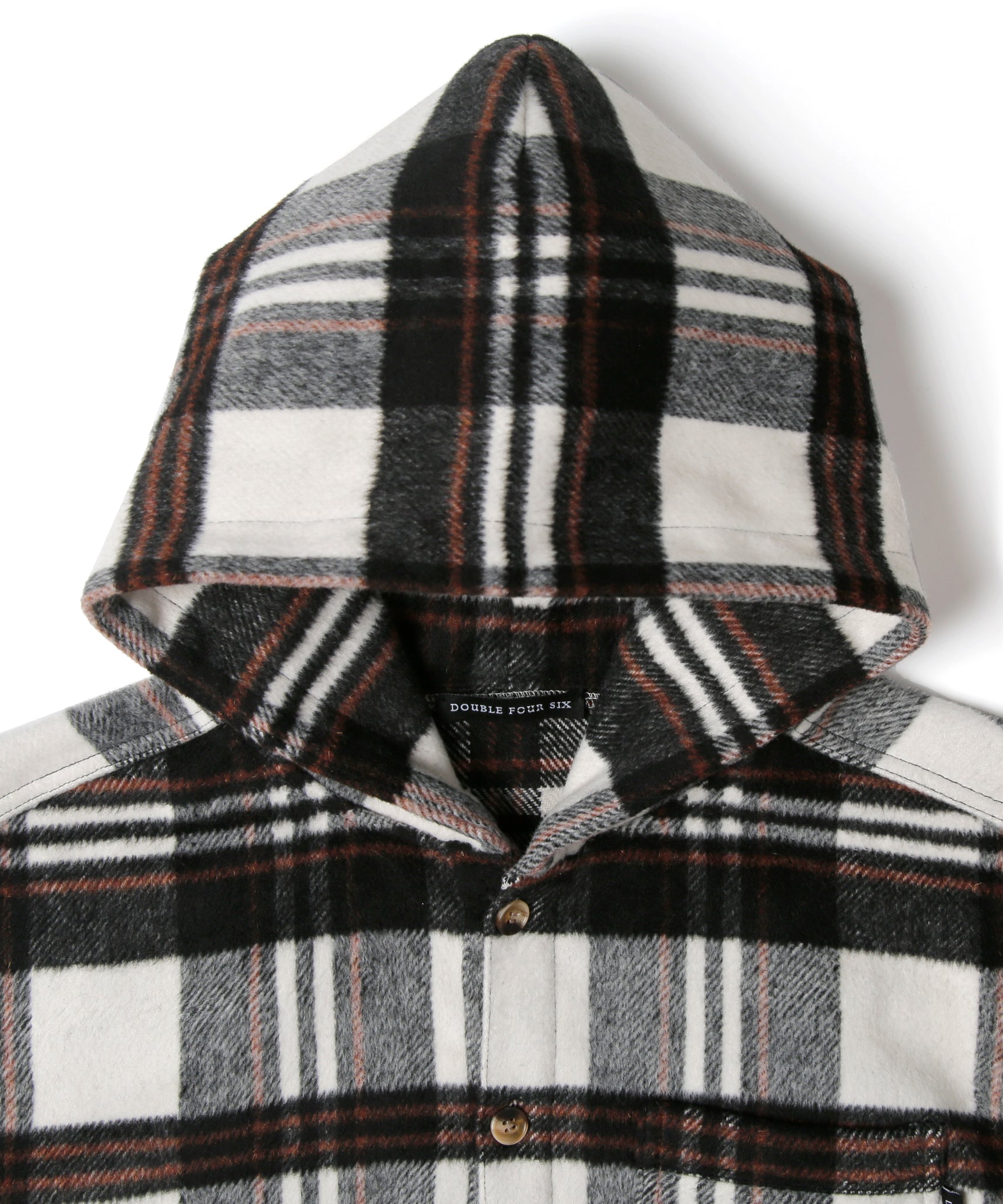 数量限定商品】Checkered Shirt Hoodie Black Check – 446 - DOUBLE ...