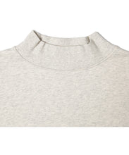 画像をギャラリービューアに読み込む, 【数量限定商品】Oversize Mock Neck Long Sleeve Sweat Shirts Oatmeal
