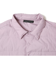 画像をギャラリービューアに読み込む, Double Pockets Fiber Down Shirt  Jacket Lavender
