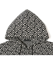 画像をギャラリービューアに読み込む, 【数量限定商品】446 Total Pattern Sponge Knit Hoodie Black
