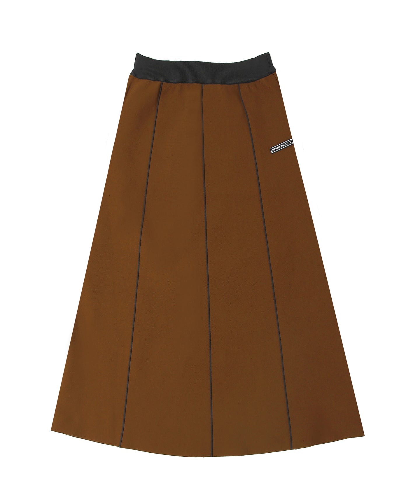 【数量限定商品】Sponge knit  Long Skirt Brown