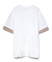 画像をギャラリービューアに読み込む, 【数量限定商品】DOUBLE FOUR SIX- Layered Sleeve T-shirt White×Beige
