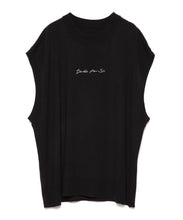 画像をギャラリービューアに読み込む, DOUBLE FOUR SIX-  Cursive Logo Sleeveless Vest Black
