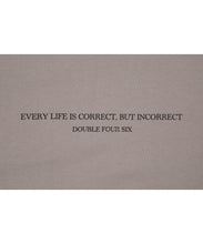 画像をギャラリービューアに読み込む, DOUBLE FOUR SIX- Message Print Long Sleeve T-shirt	Beige

