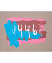 画像をギャラリービューアに読み込む, 446- Brush Logo Print T-shirt Beige
