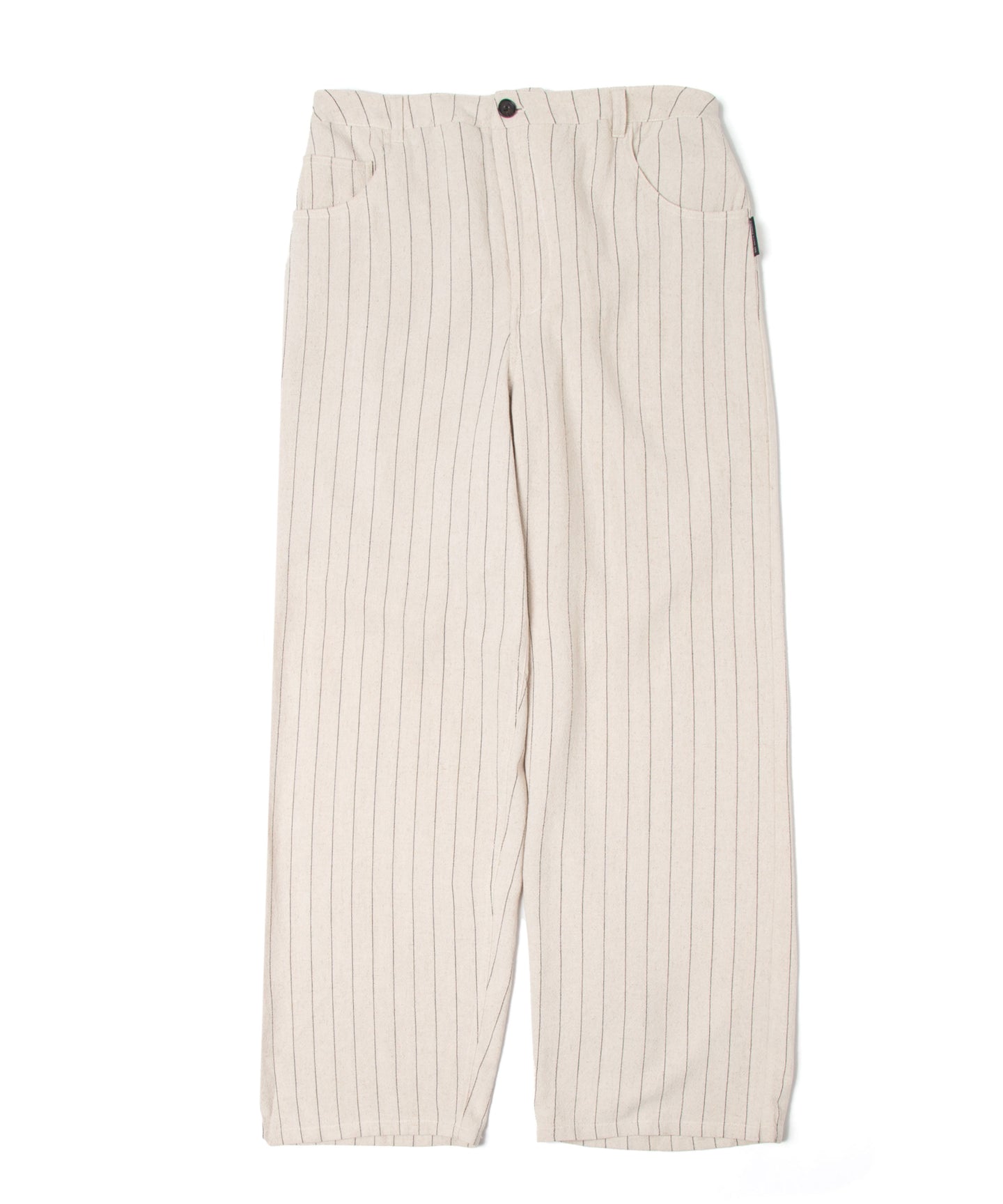 【数量限定商品】Linen Stripe Wide Pants  Beige