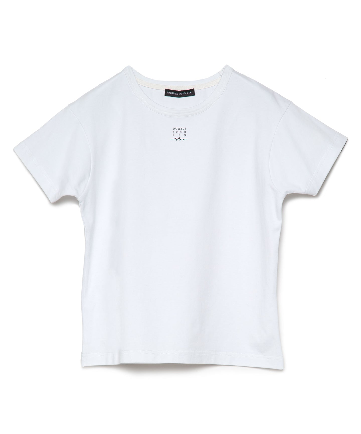 【数量限定商品】DOUBLE FOUR SIX- Square Logo Mini T-shirt  White