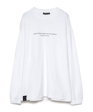 画像をギャラリービューアに読み込む, DOUBLE FOUR SIX- Message Print Long Sleeve T-shirt White
