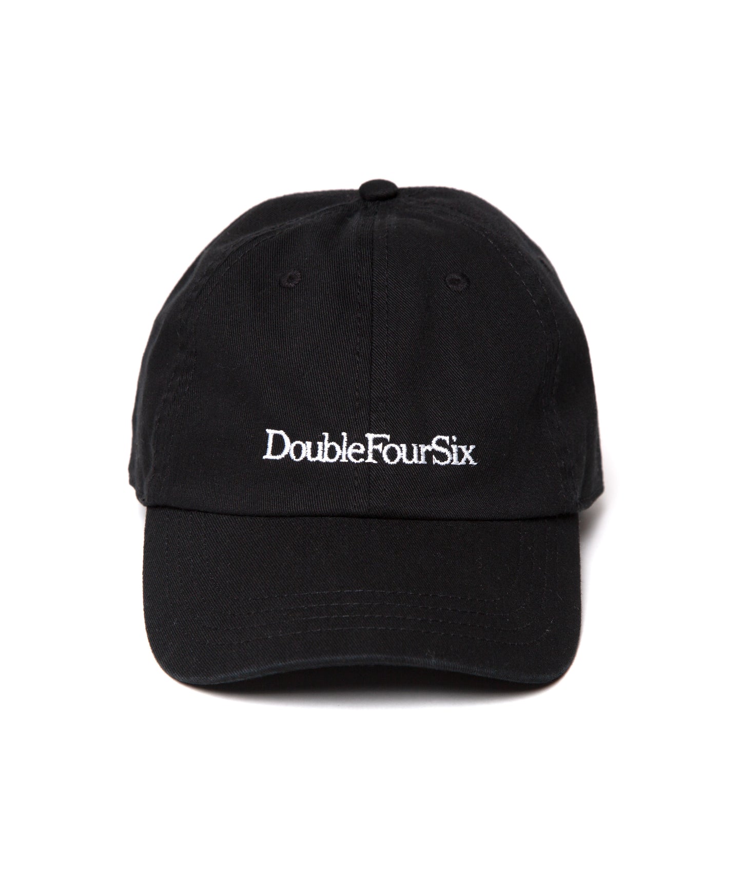 【数量限定商品】DOUBLE FOUR SIX Cursive Logo Cap Black