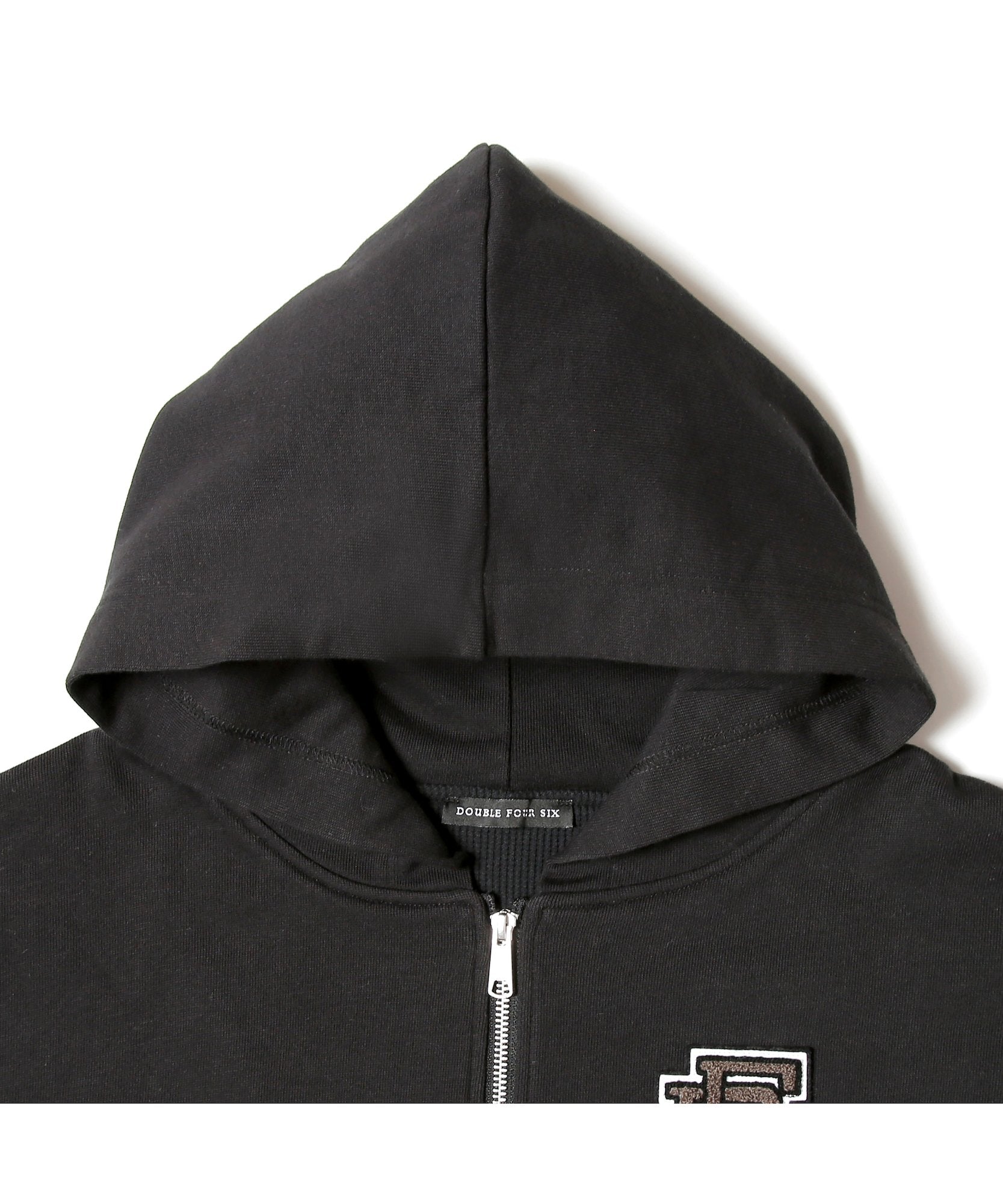 DFS Emblem Zip Hoodie black – 446 - DOUBLE FOUR SIX -