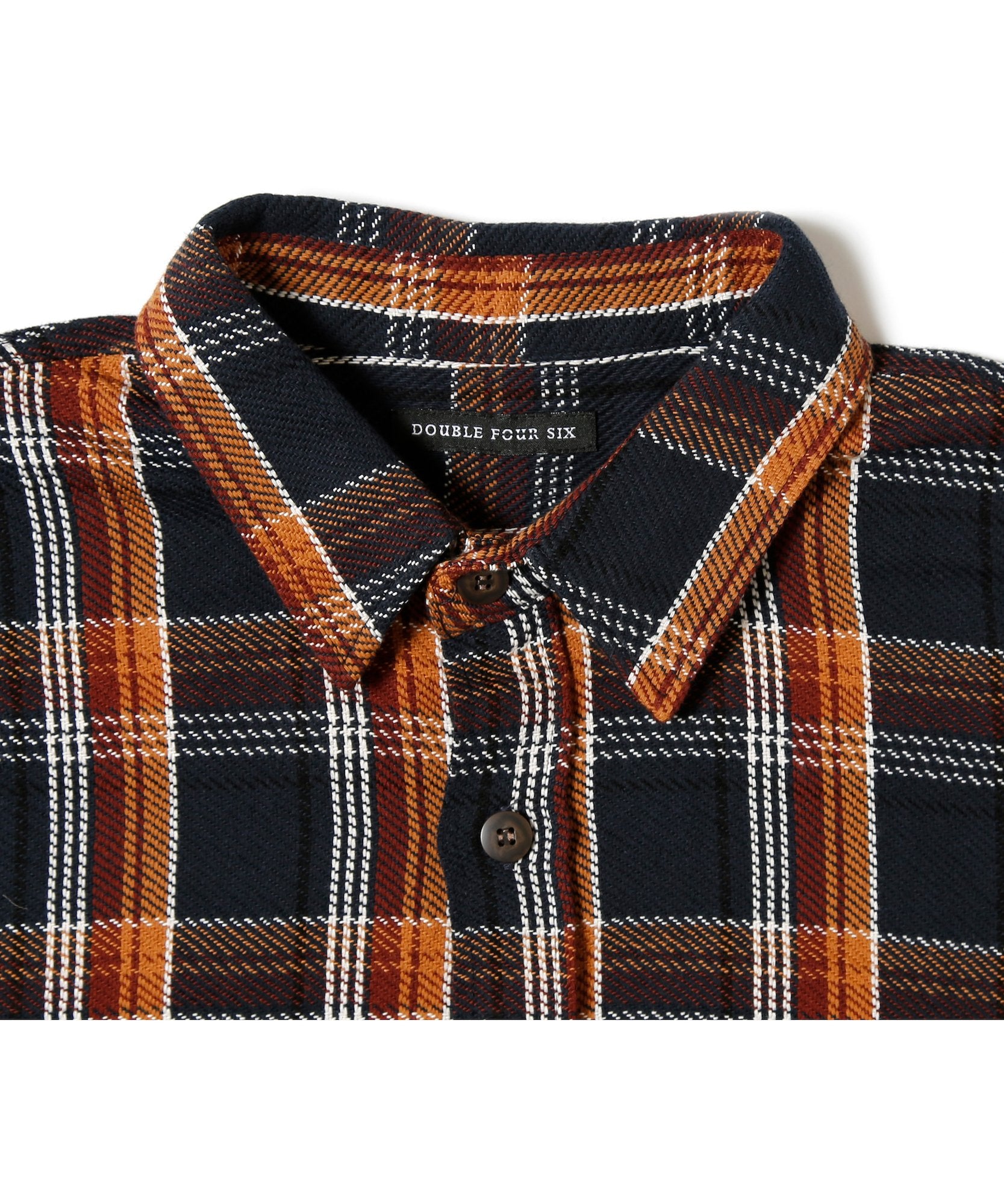 446 Emblem Checkered Shirt navy – 446 - DOUBLE FOUR SIX -