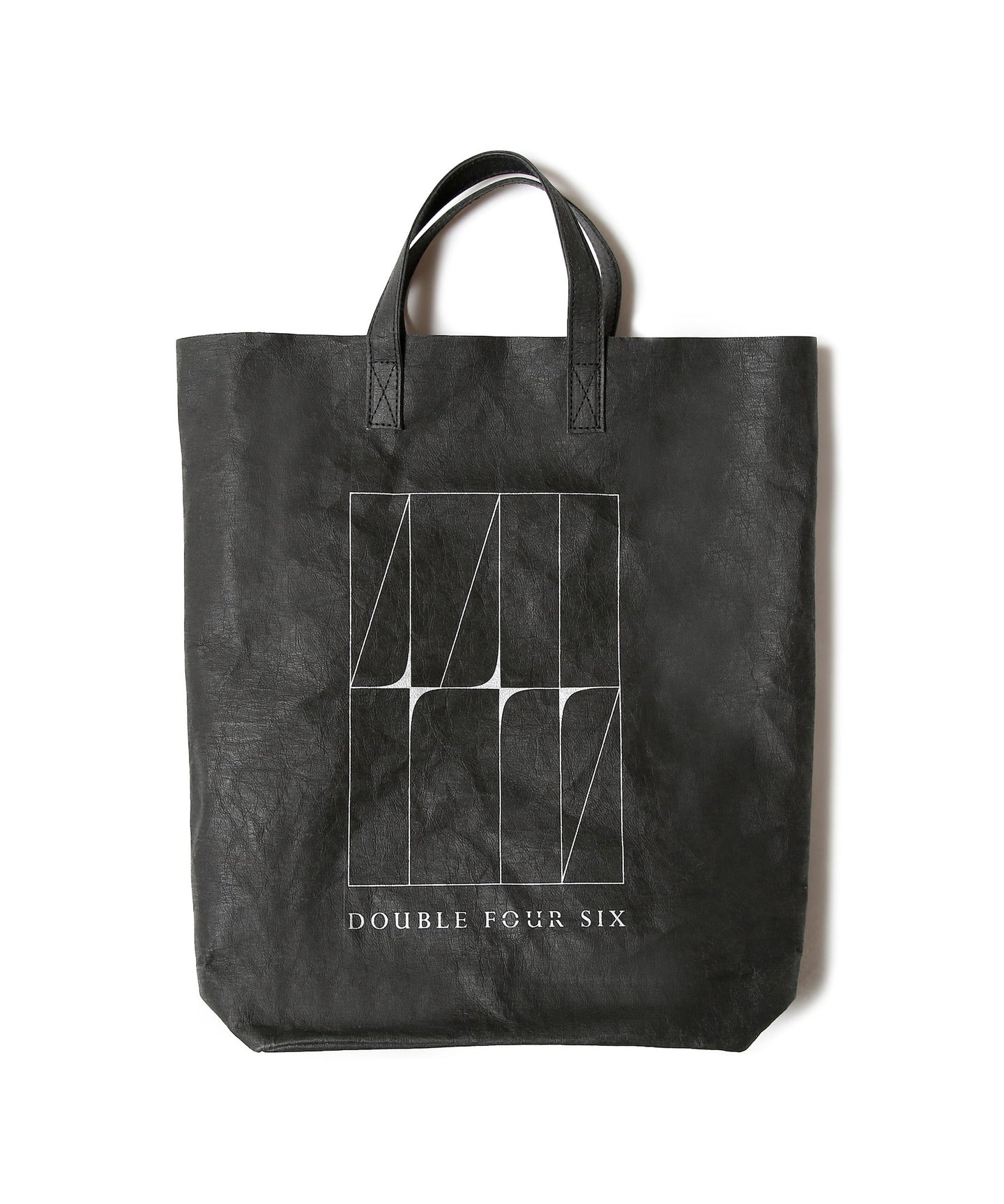 Basic Logo Paper Tote Bag black